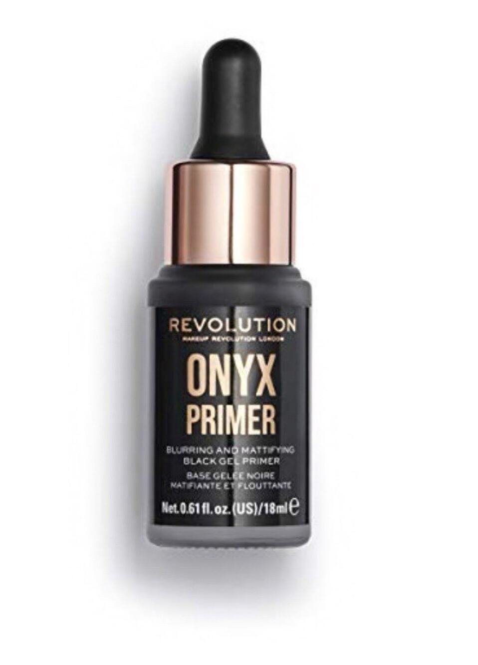 Revolution Onyx Primer Blurring And Mattifying Black Gel Primer 0.61 Fl Oz.